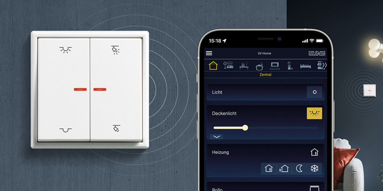 KNX RF Taster bei Binner - Elektrotechnik GmbH in Aufseß